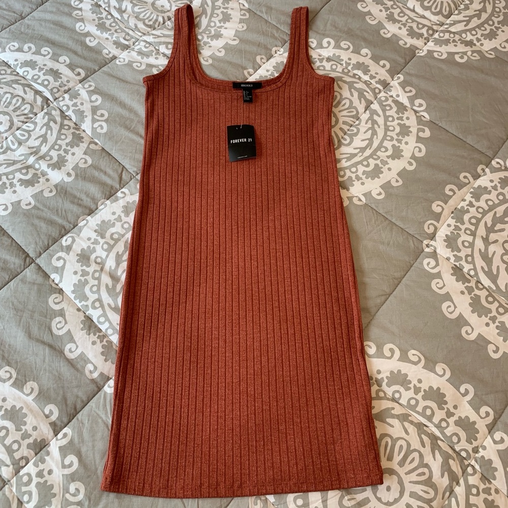 SHORT RUST DRESS - Picture 2 of 2